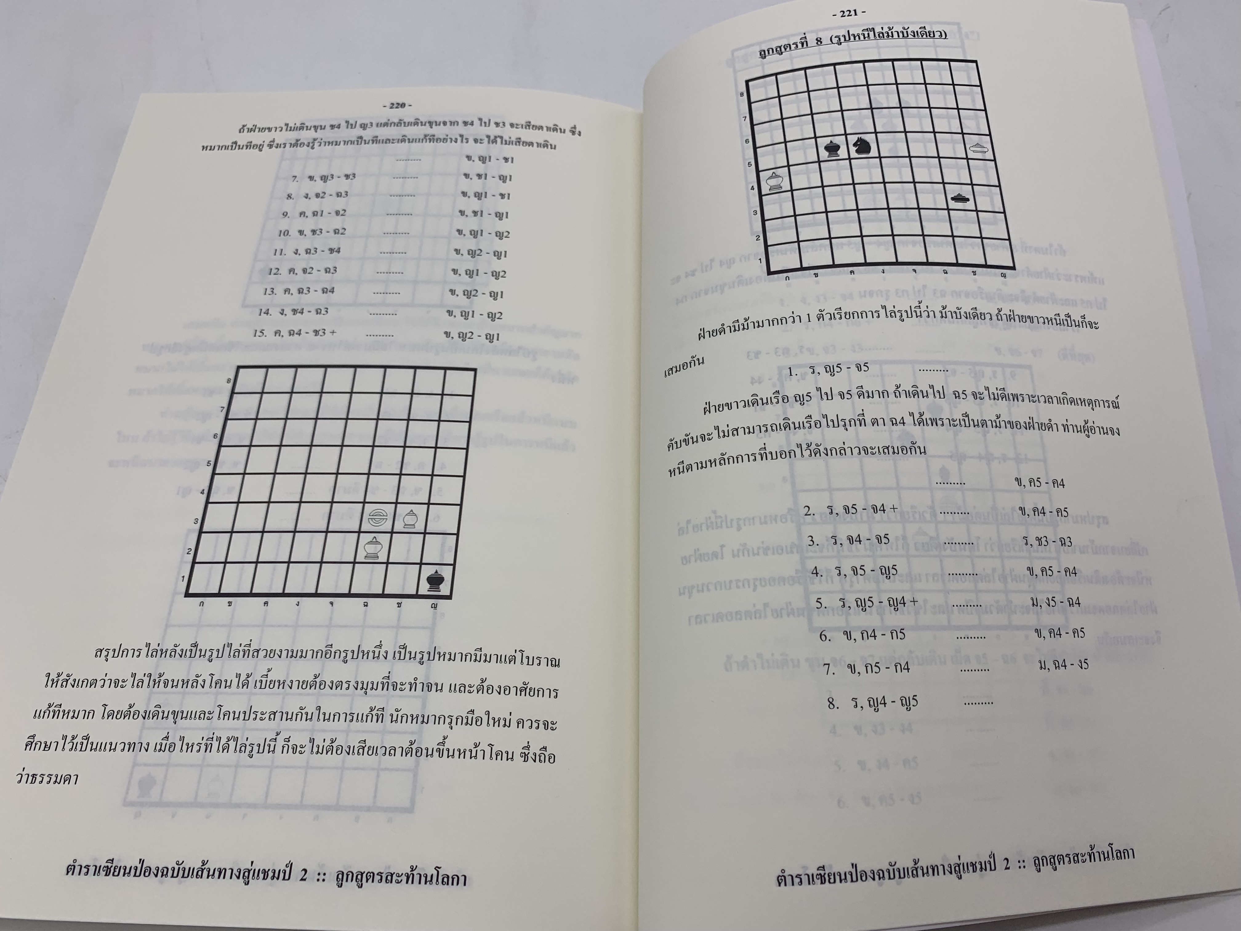 หนังสือหมากรุกไทยเซียนป่อง ฉบับเส้นทางสู่แชมป์ 2