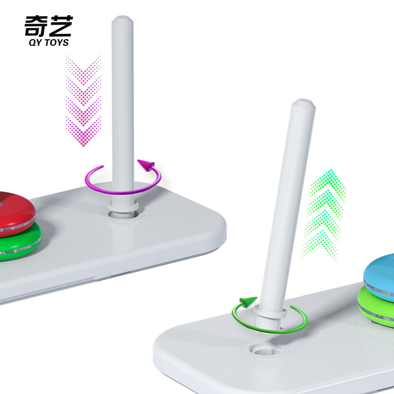 หอคอยฮานอยพลาสติก QY Rainbow Tower of Hanoi