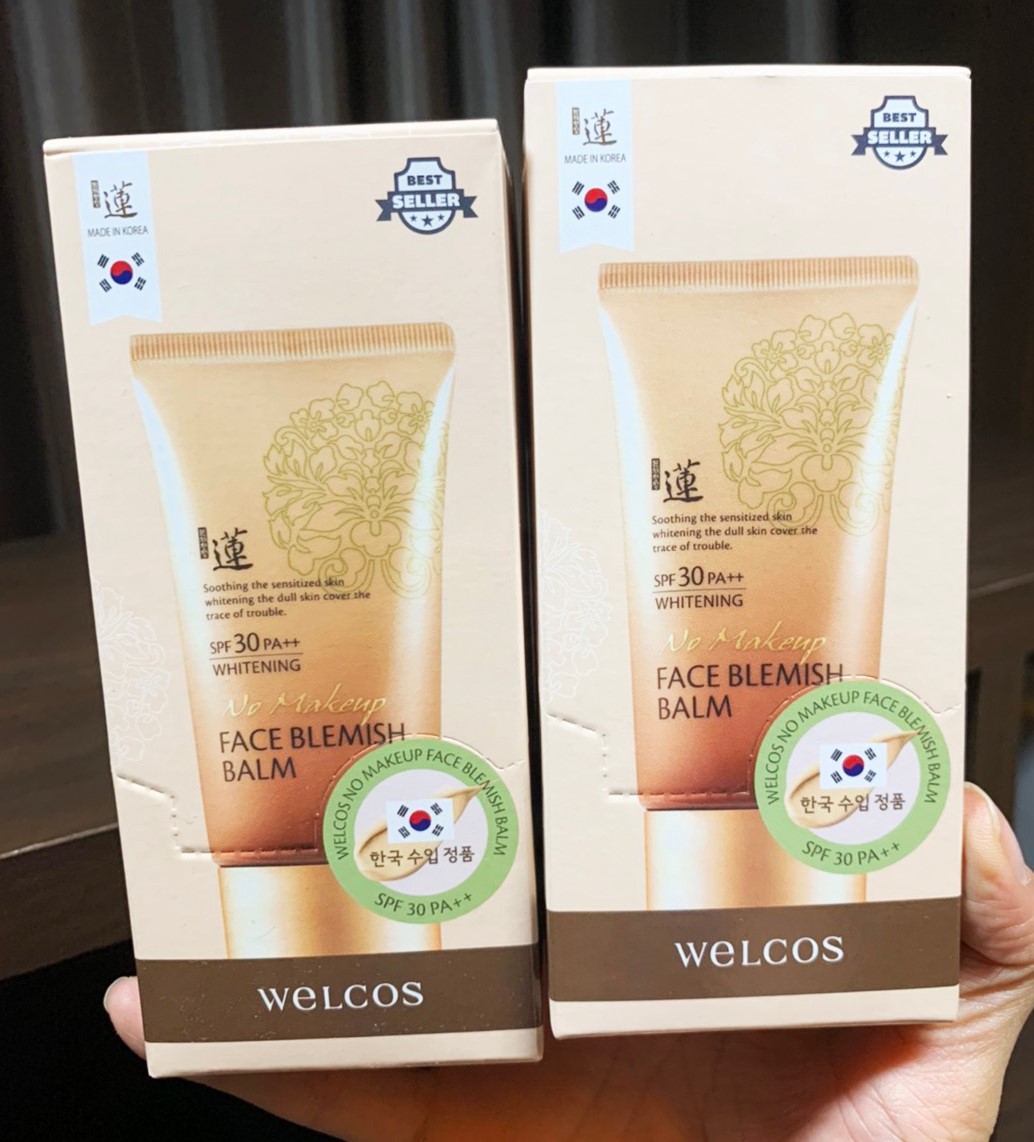 Welcos No Makeup Face BB Whitening SPF30 PA+ 7ml. ยก.กล่อง (10ซอง) บีบี ขั้นเทพ จากเกาหลี