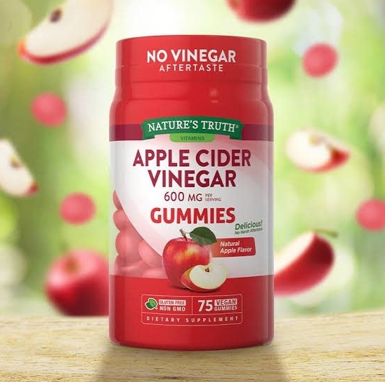 Nature's Truth Organic Apple Cider Vinegar 600mg. (บรรจุ 75 gummies) กัมมี่แอปเปิ้ลไซเดอร์