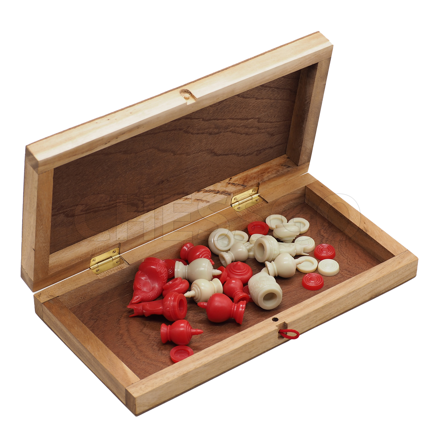 ชุดหมากรุกไทย(กระดานไม้พับ+ตัวพลาสติกbermuda)