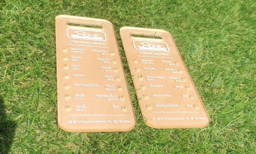 ป้ายพวงกุญแจอะคริลิคแบบรวม อะคริลิคใส 5มิล สกรีน