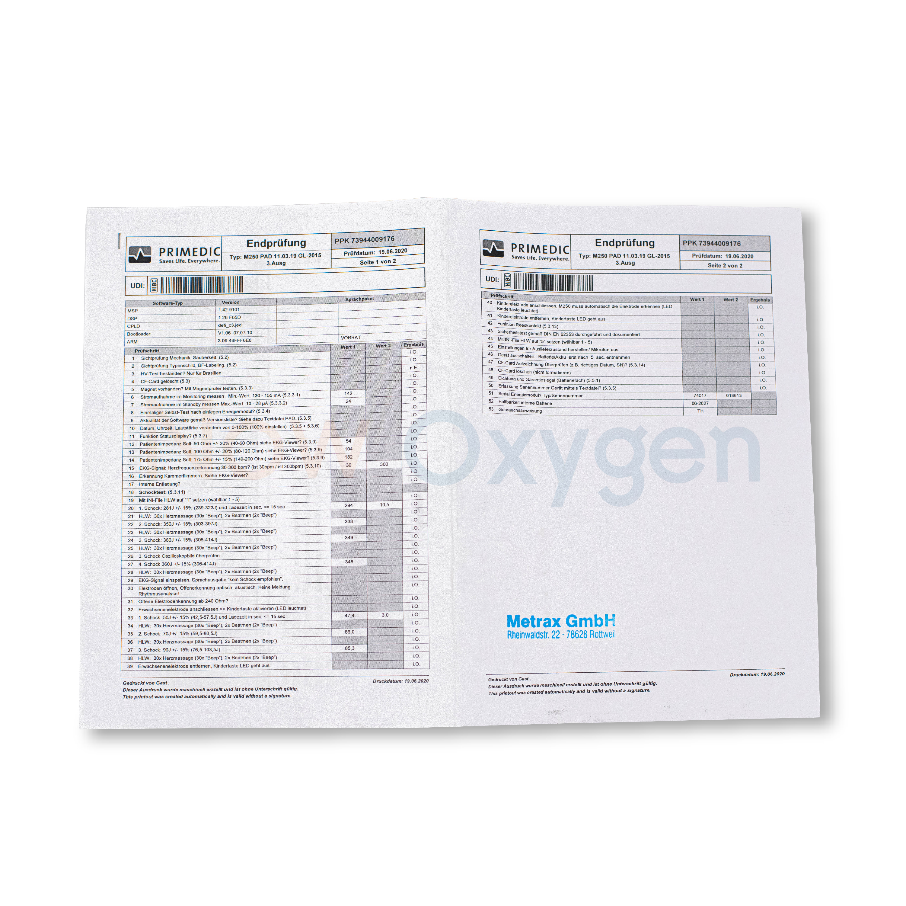 เครื่องกระตุกหัวใจด้วยไฟฟ้าแบบอัตโนมัติ รุ่น Heart Save PAD รับประกัน 2 ปี