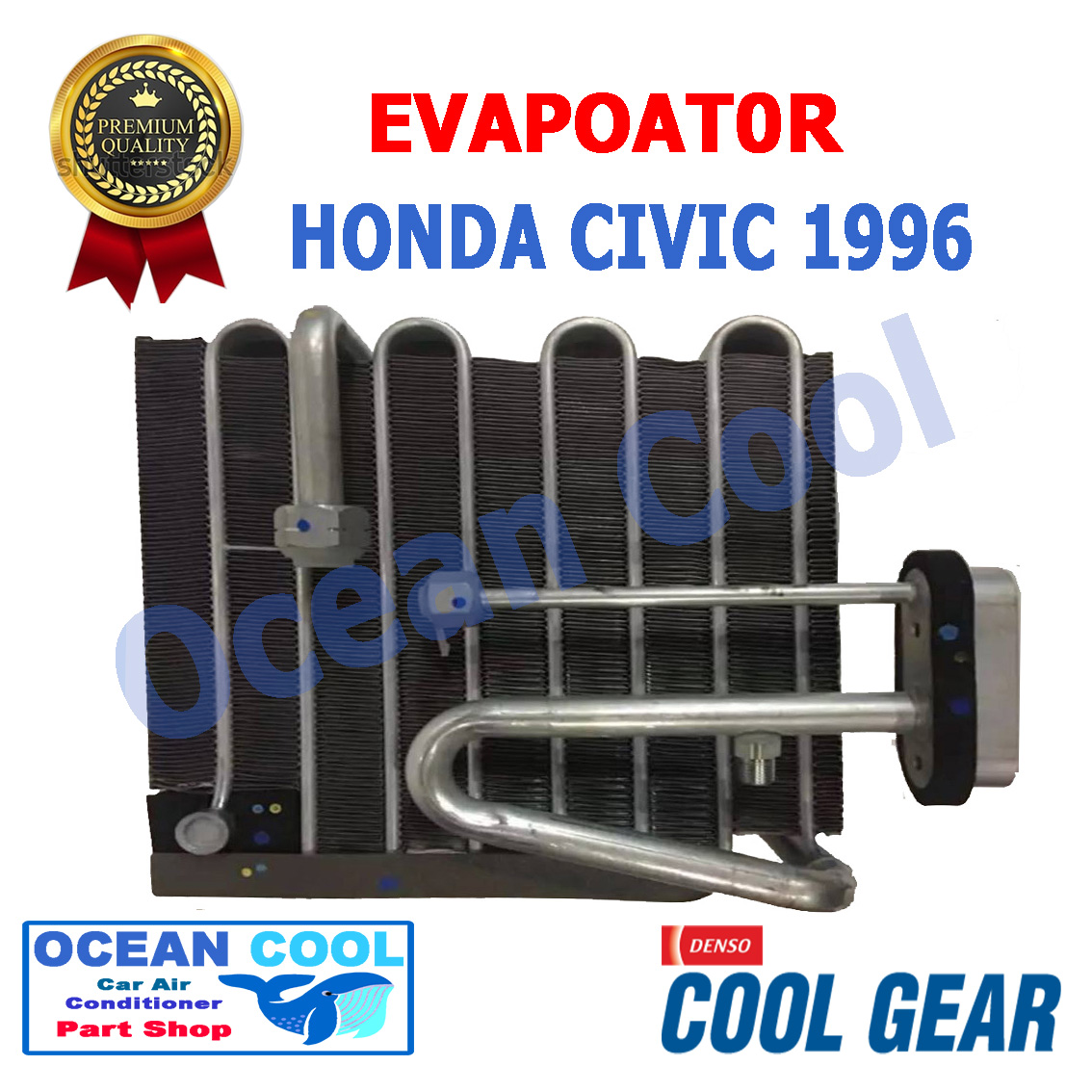 คอยล์เย็น ฮอนด้า ซีวิค 1994 - 2000 EVA0022 COOL GEAR รหัส TG447600-77314W Evaporator HONDA CIVIC รังผึ้ง ตู้แอร์ คอยเย็น พ.ศ. 2537 ถึง 2543 อะไหล่ แอร์ รถยนต์