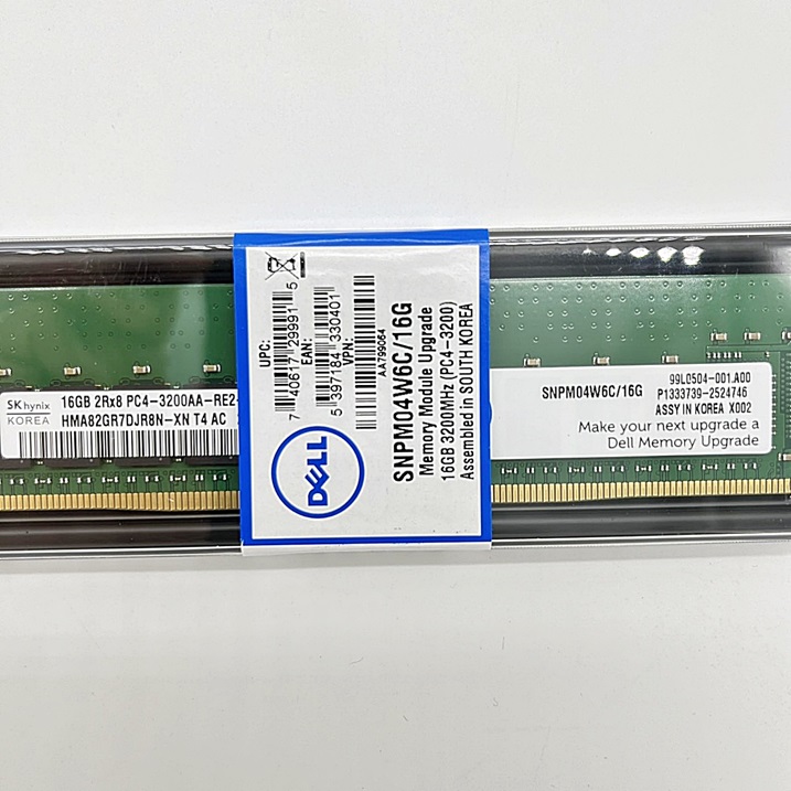 NEW DELL 0M04W6 AA799064 [TorCompTH Thailand ขายจำหน่าย ราคา] Dell 16GB (1x16GB) 2Rx8 3200MHz PC4-25600 CI22 DDR4 Sdram RDIMM Memory for R740
