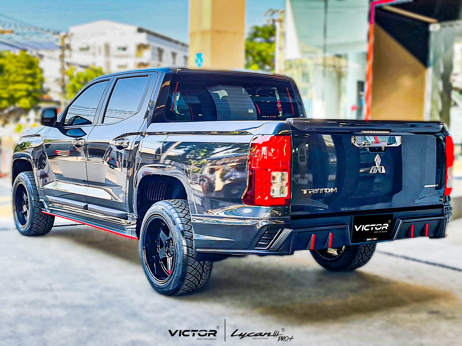 ชุดแต่ง ชุดสเกิร์ต MITSUBISHI TRIRON 2023 รุ่น VICTOR V.3