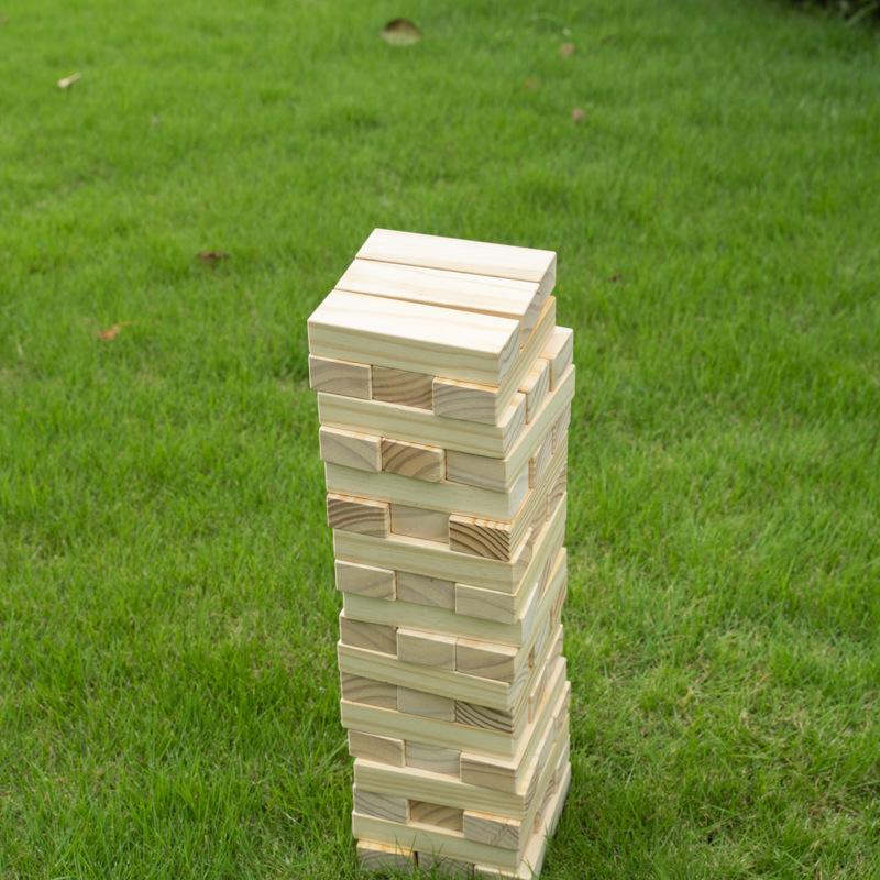 เกมตึกถล่มยักษ์ Giant Jenga Wooden Block