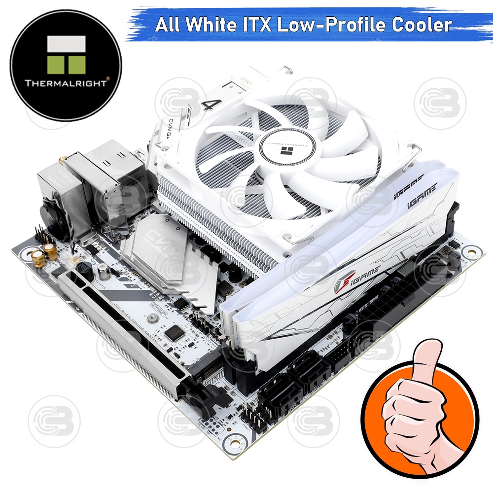 [CoolBlasterThai] Thermalright AXP90 X53 White Low-Profile CPU Cooler with 4 Heatpipes (AM5/LGA1851 Ready) ประกัน 6 ปี