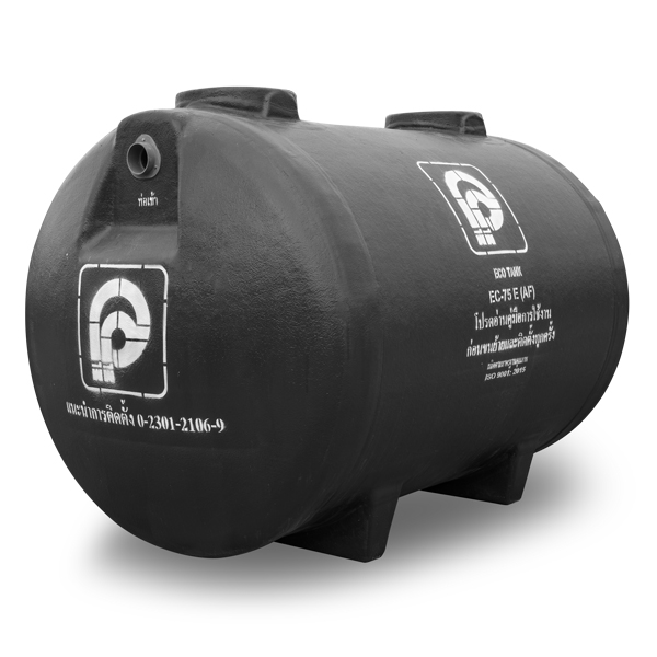 ถังบำบัดน้ำเสียไฟเบอร์กลาส PP พีพี รุ่น ECO-ES (รุ่นใหม่) ขนาด 850 - 21,000 ลิตร + ท่อเฟล็กซ์
