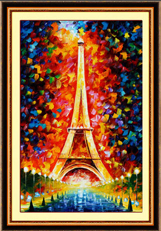 หอไอเฟลภาพสีน้ำมัน