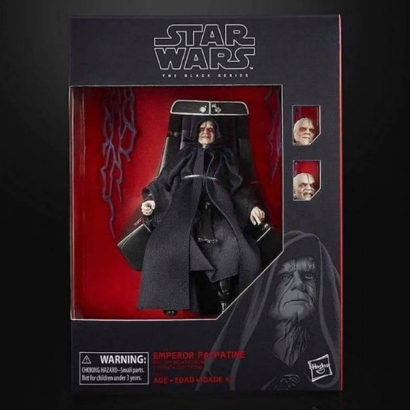 6" Emperor Palpatine with Throne RETURN OF THE JEDI - HASBRO Exclusive Figure Black Series