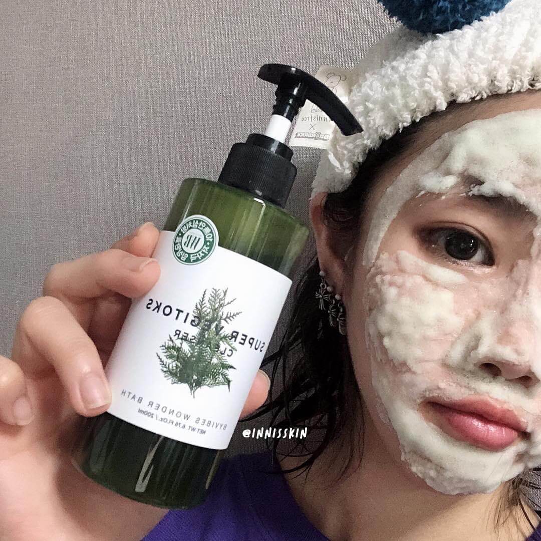 Wonder Bath Super Vegitoks Cleanser 300ml.-สีเขียว