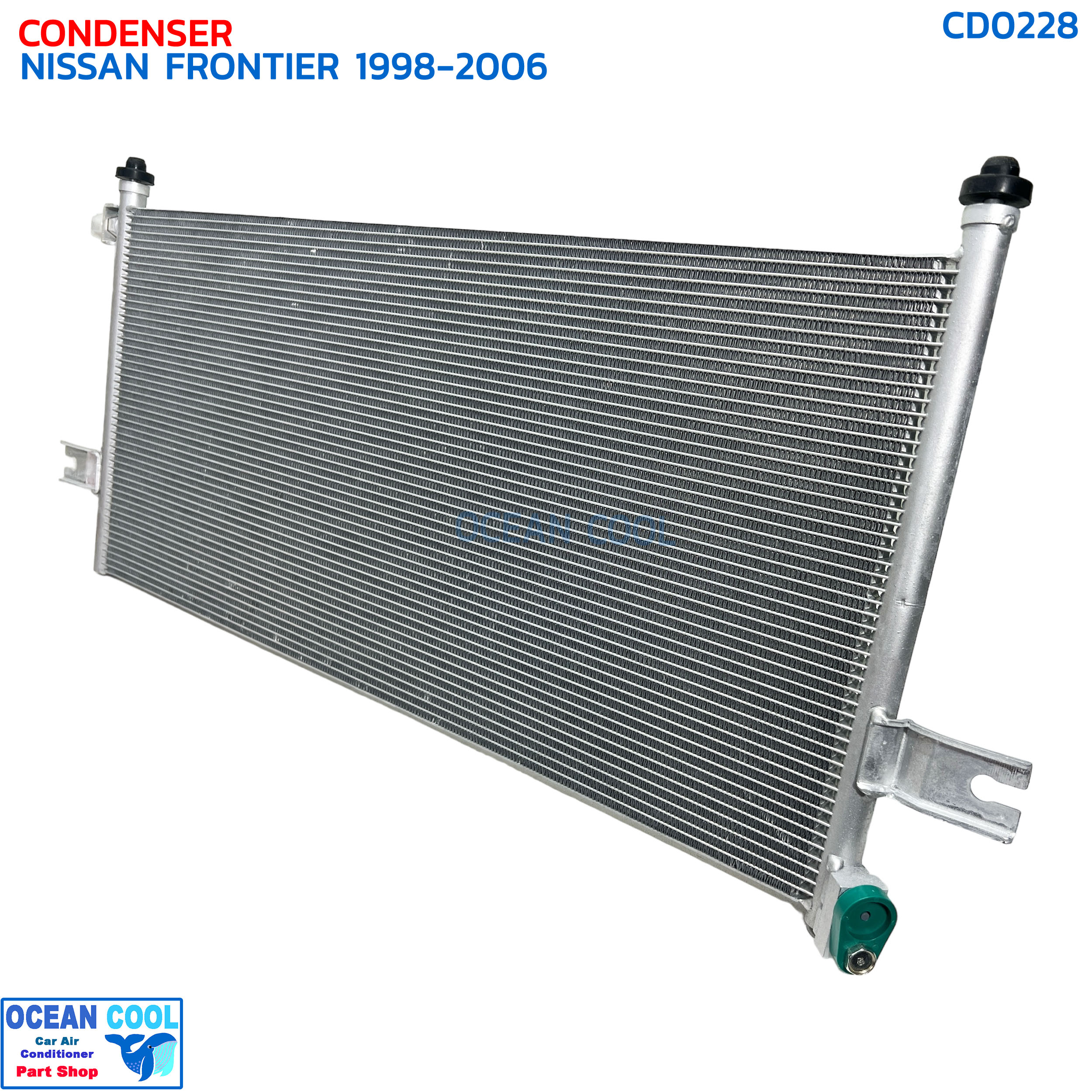 แผงแอร์ นิสสัน ฟรอนเทียร์ 1998 - 2006 CD0228 CONDENSER NISSAN FRONTIER '98-'06 คอยล์ร้อนรังผึ้งแอร์ Big-M แผงรังผึ้ง ฟอนเทีย แผงคอยล์ร้อน