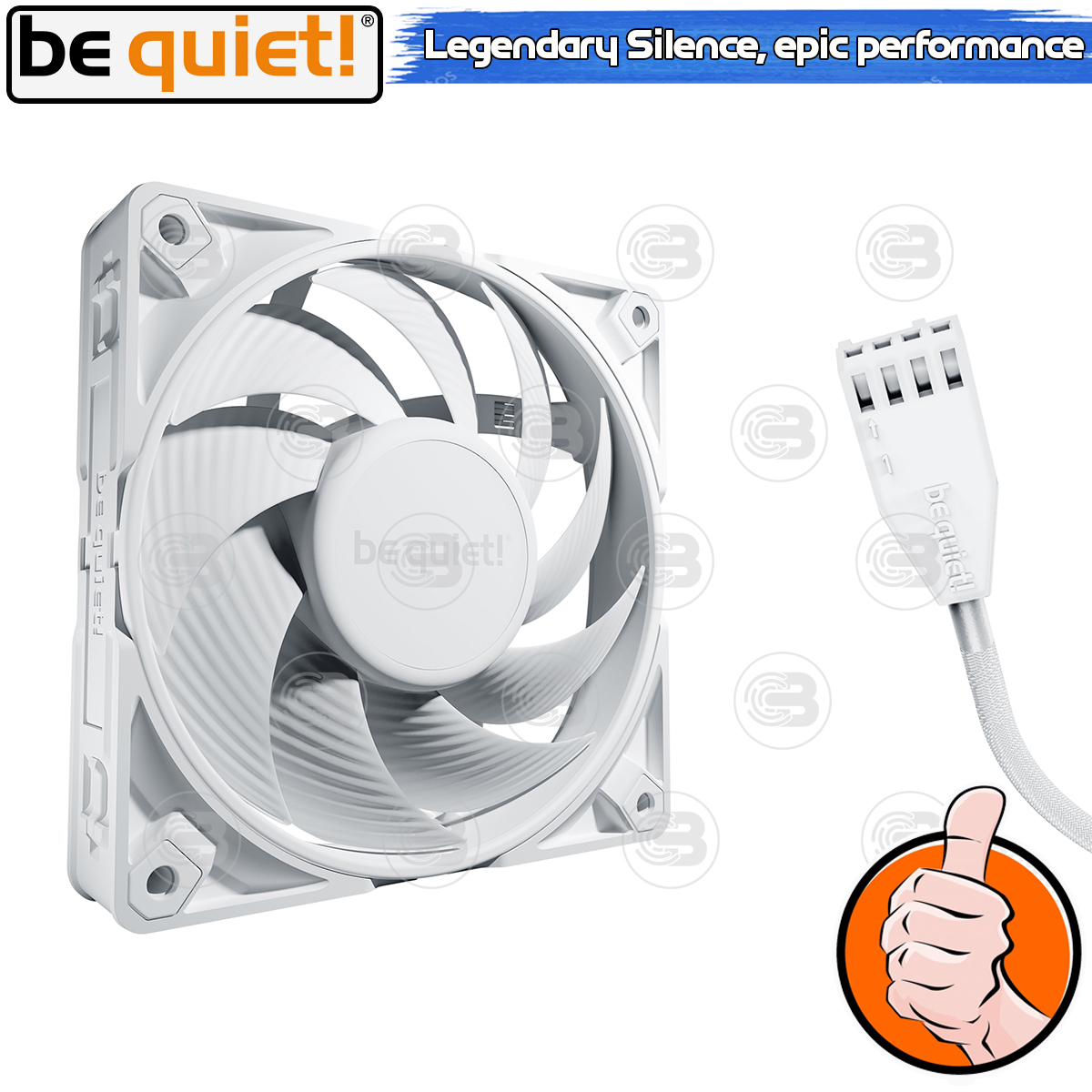 [CoolBlasterThai] Be Quiet Silent Wings Pro 4 120 PWM White PC Fan Case (BL118) ประกัน 5 ปี