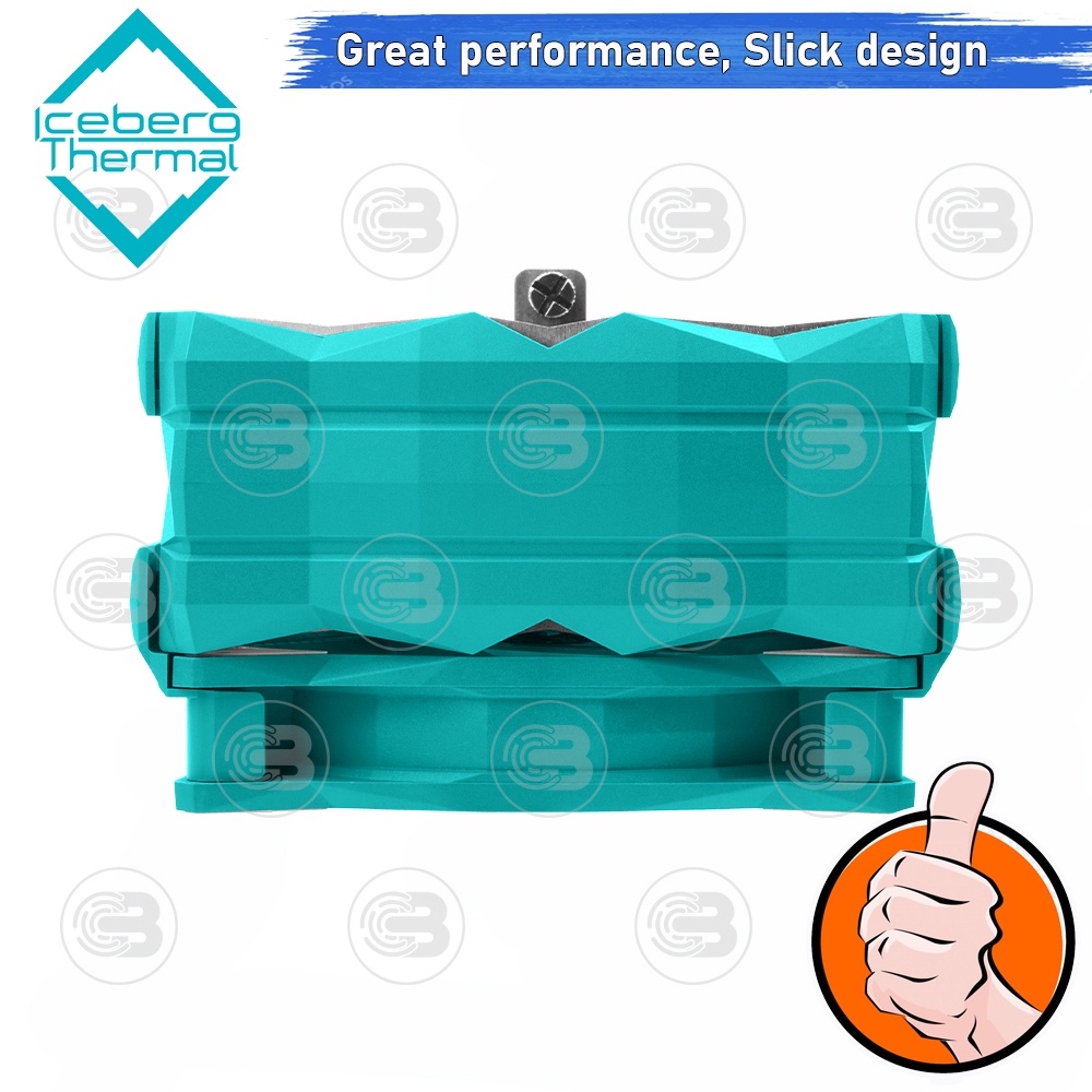 [CoolBlasterThai] Iceberg Thermal IceSLEET G4 OC Teal Multi Compatible Tower CPU Cooler with A-RGB