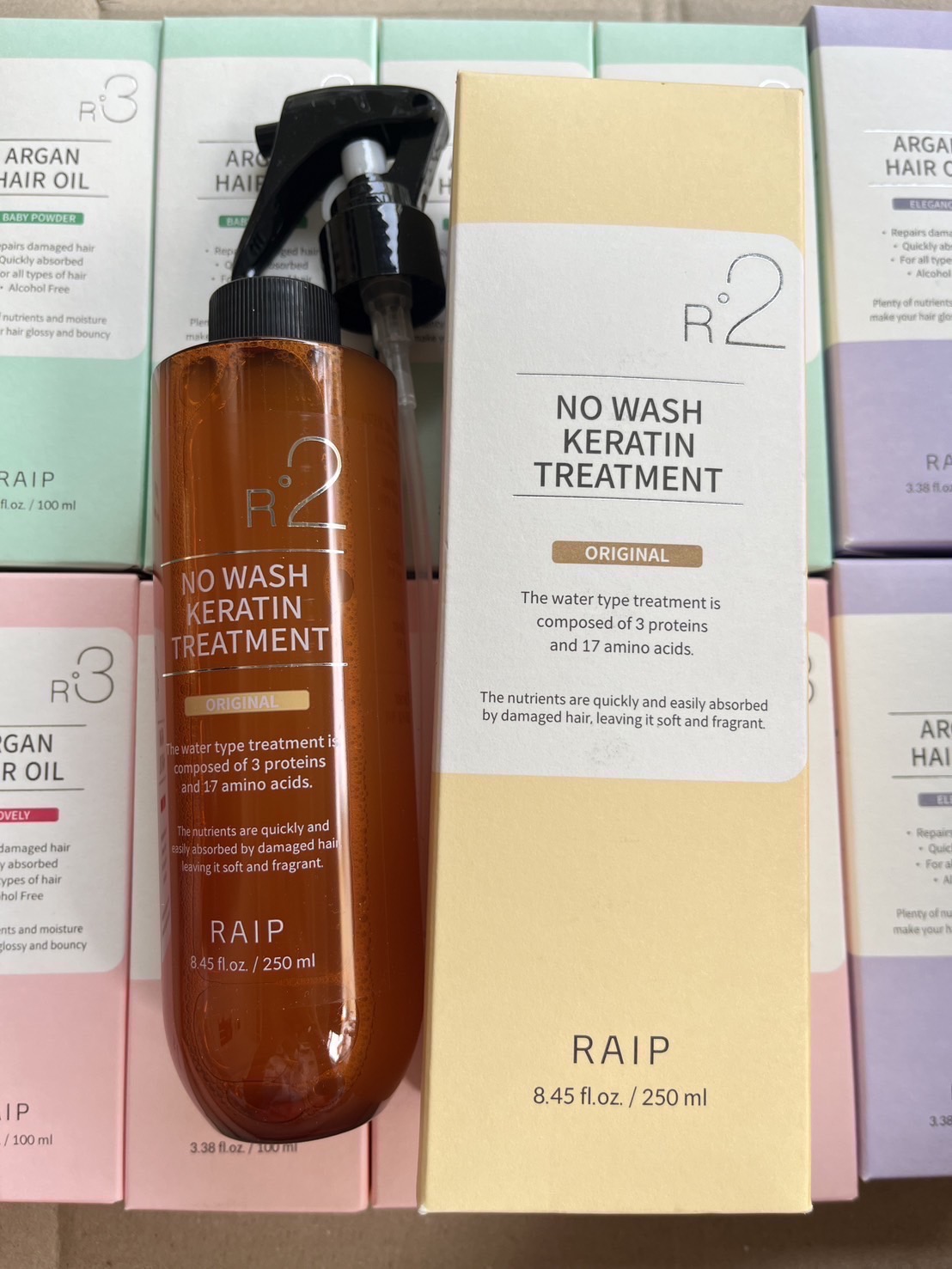 Raip R2 No Wash Keratin Treatment 250ml. ทรีทเม้นท์ผมเคราติน ไม่ต้องล้างออก (1ขวด)