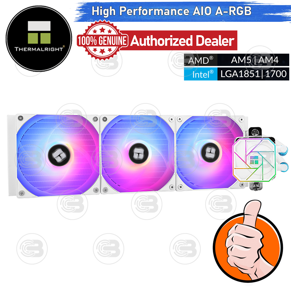 [CoolBlasterThai] Thermalright Aqua Elite 360 WHITE V3 ARGB AIO Liquid CPU Cooler (AM5/LGA1851 Ready) ประกัน 3 ปี