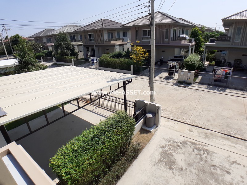 ขายบ้านเดี่ยว ใกล้ ม.มหิดล ย่าน ศาลายา วัดพระเงิน ศรีประวัติ : คณาศิริ ศาลายา : 2 ชั้น 50 ตารางวา