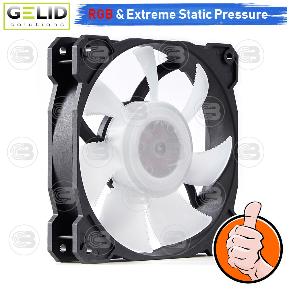 [CoolBlasterThai] GELID RADIANT 12CM (120mm) Extreme Performance RGB Fan Case ประกัน 5 ปี