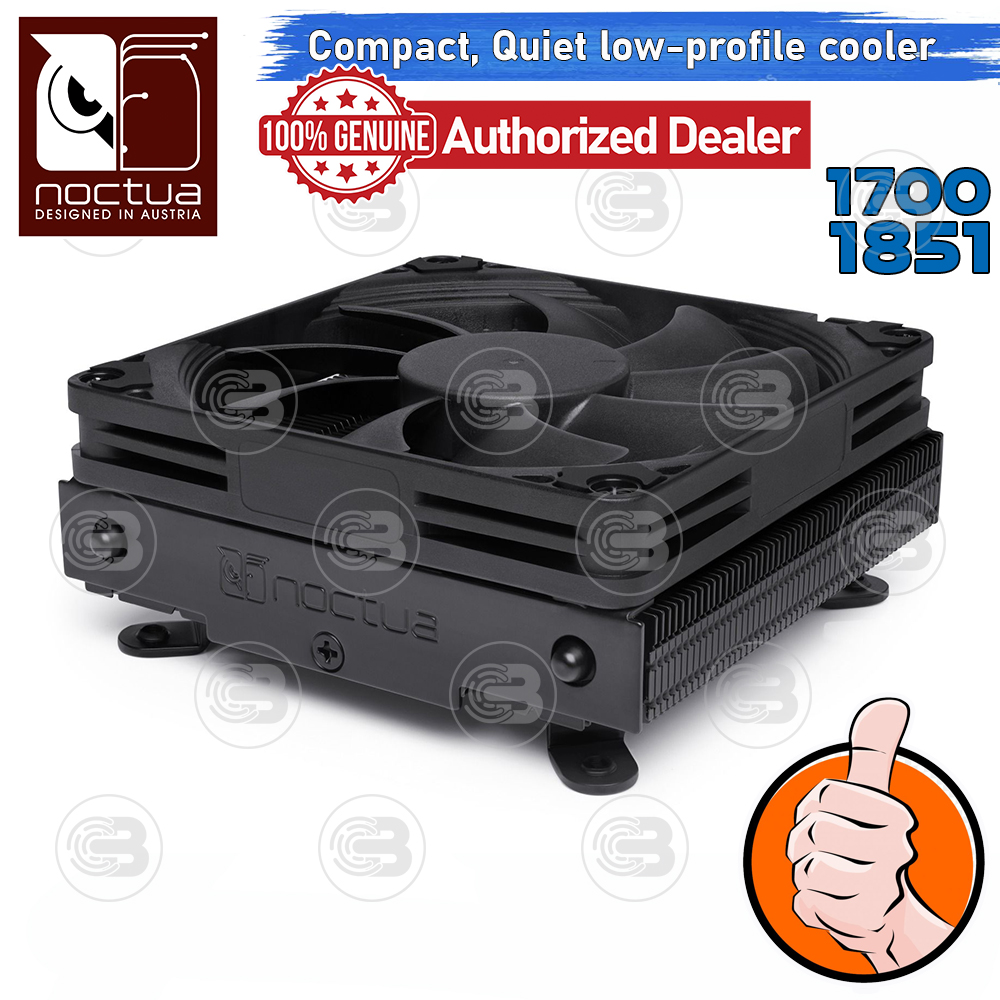 [CoolBlasterThai] Noctua NH-L9i-17xx Chromax.Black Quiet Low-porfile CPU Cooler (LGA1851/1700) ประกัน 6 ปี