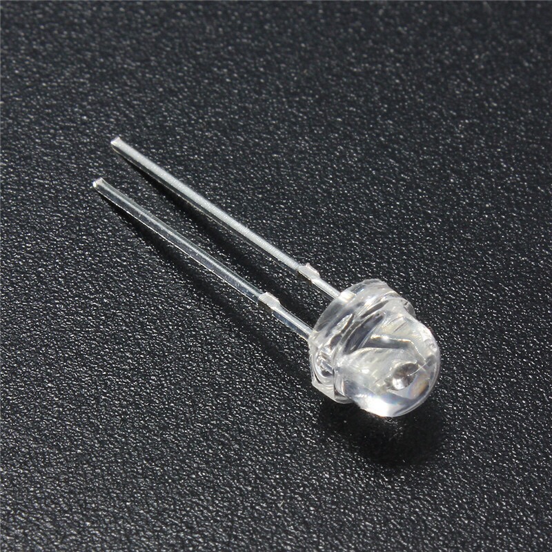 หลอด LED ใส 5mm. สีแดง-เหลือง-เขียว-ขาว-น้ำเงิน
