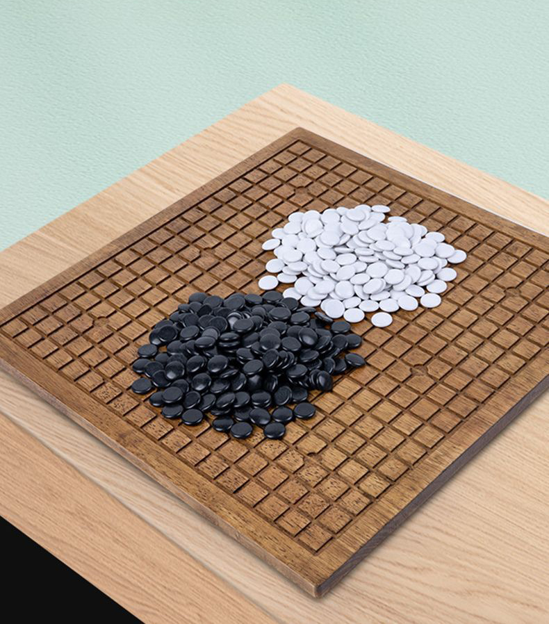 ชุดหมากล้อมไม้ Solid Wood