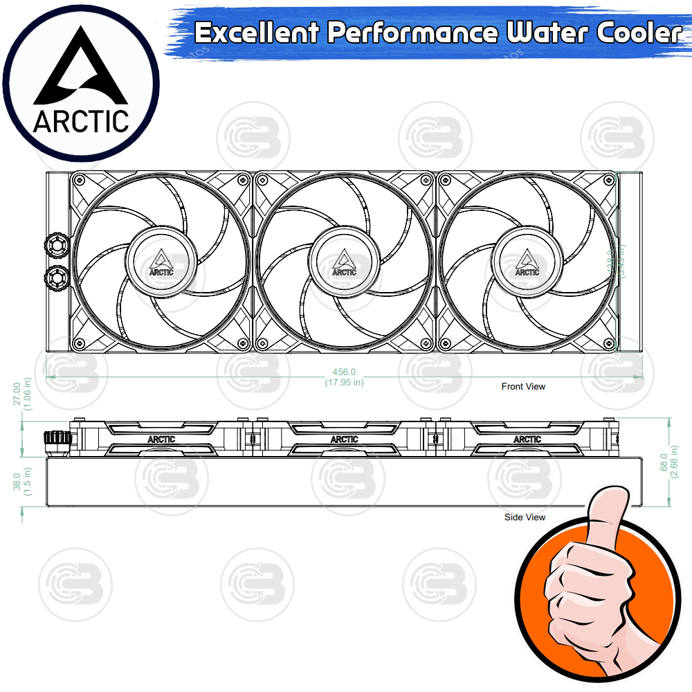 [CoolBlasterThai] ARCTIC Liquid Freezer III PRO 420 White (All-In-One CPU Water Cooler) (LGA1851/1700/AM5/AM4)