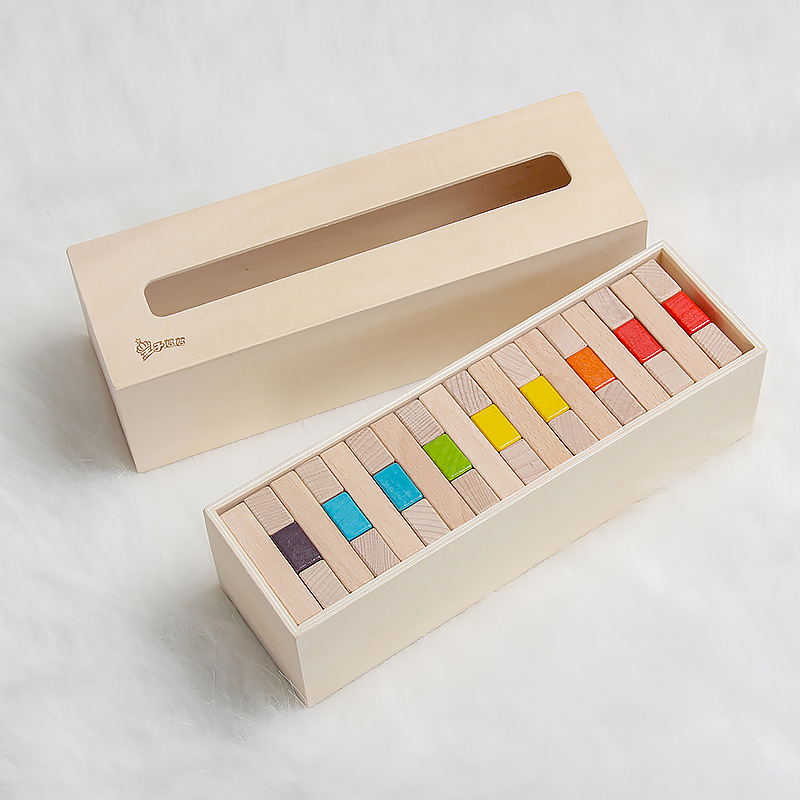 เกมตึกถล่มไม้บีช Chessgo Wooden Block