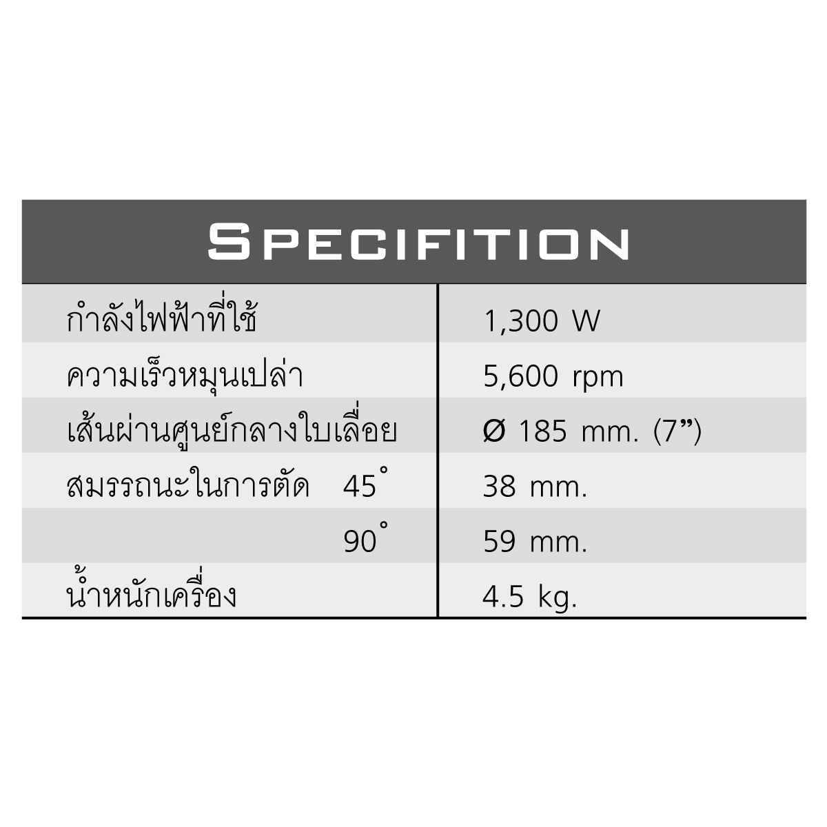 เครื่องเลื่อยวงเดือน7" พลาสติก J-C5812 J-Series(50146)