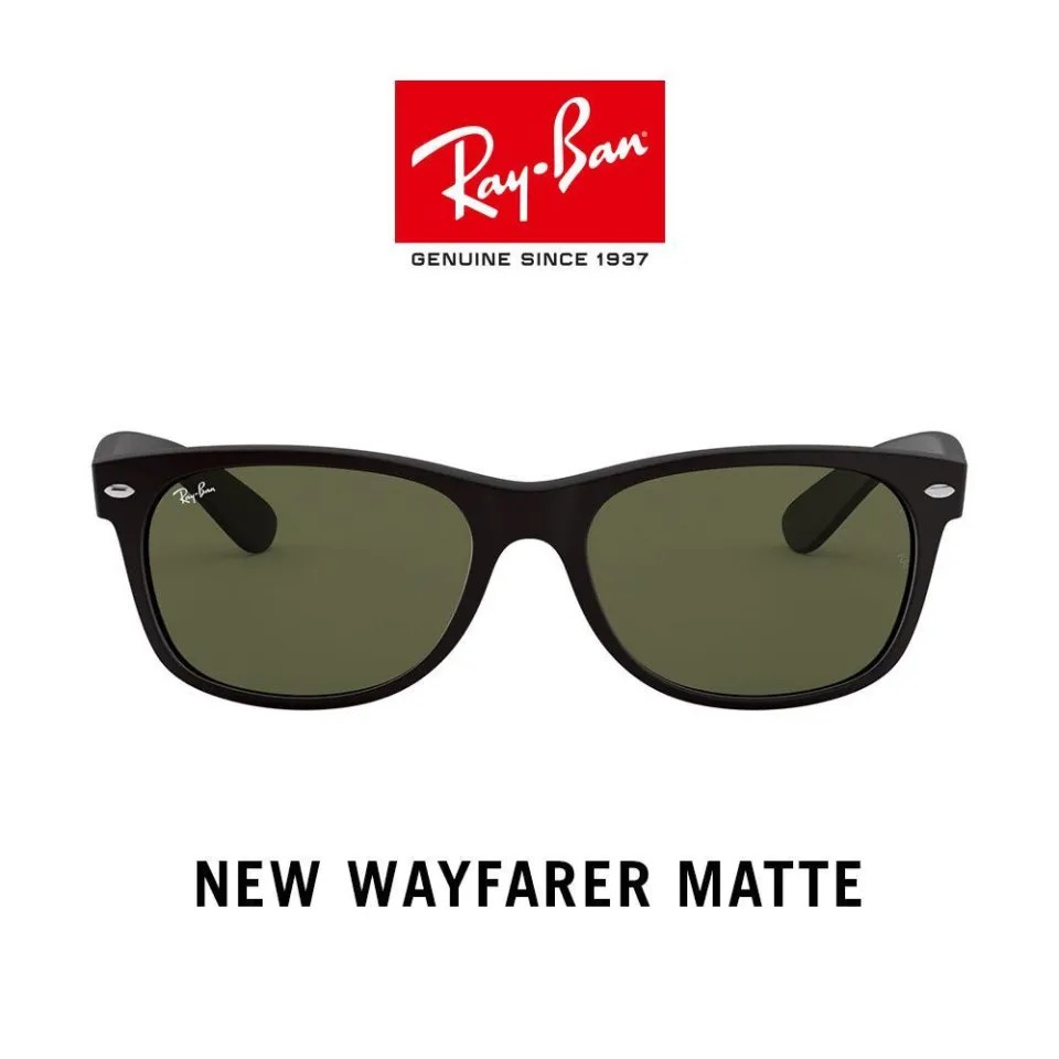 Ray Ban Wayfarer RB2132F 622 Rubber Black 55