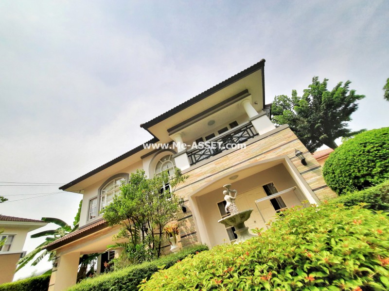 ขายบ้านเดี่ยว ม.นันทวัน วงแหวน-รัตนาธิเบศร์ ถ.ตลิ่งชัน-สุพรรณบุรี ต.เสาธงหิน อ.บางใหญ่ นนทบุรี ต้นโครงการ ตรงข้ามสวนสาธารณะ / พื้นที่ 2 ชั้น 138 ตารางวา