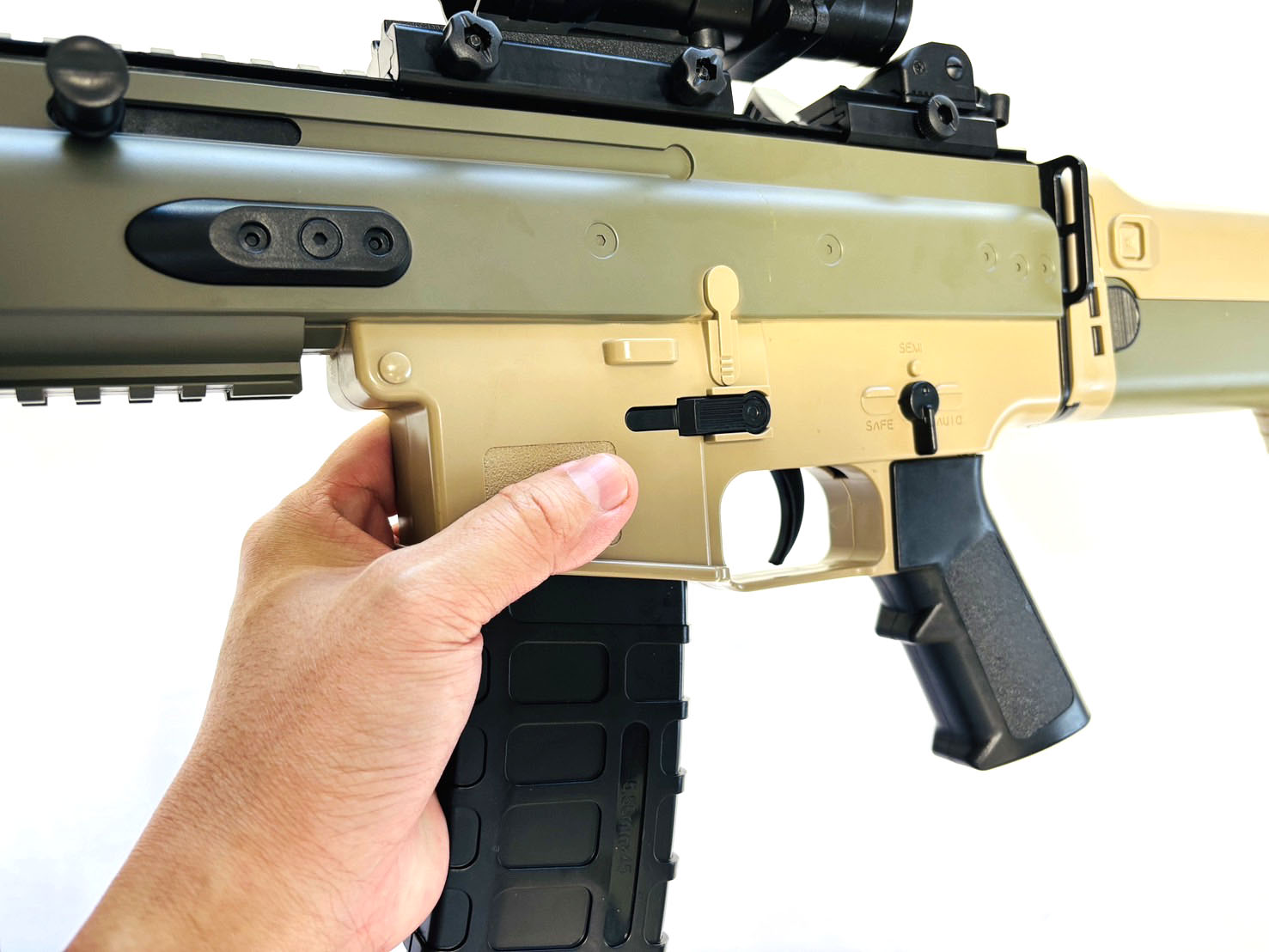 ปืนเจล ปืนเจลไฟฟ้า รุ่น SCAR (Semi Auto&Full Auto)