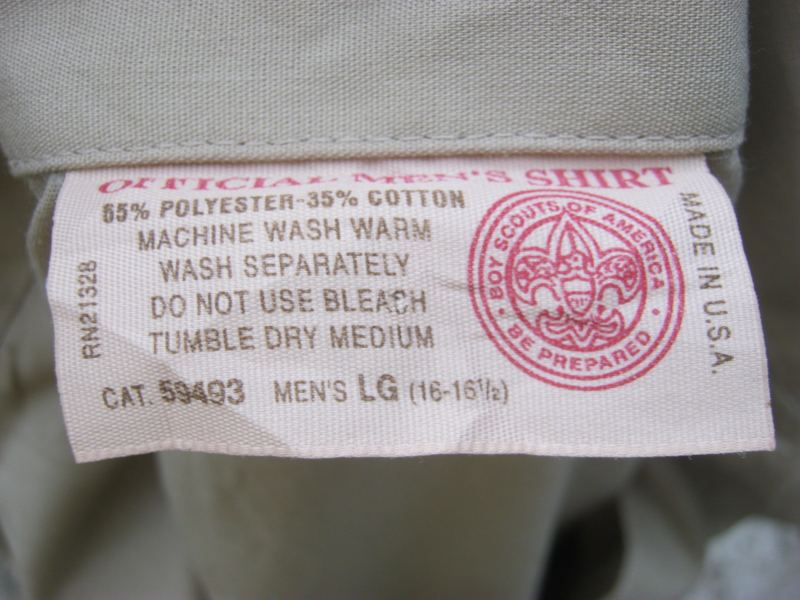 ขายแล้ว เสื้อลูกเสือแขนสั้น อเมริกา