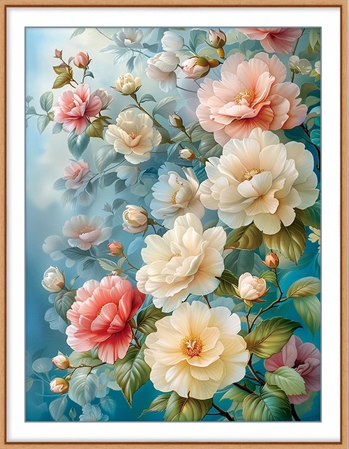 Camellia flower (พิมพ์ลาย)