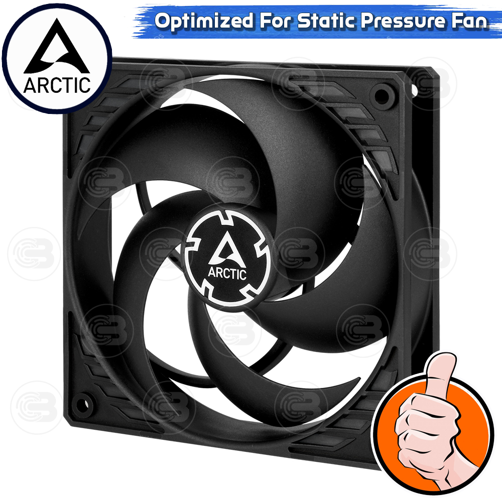 [CoolBlasterThai] ARCTIC P12 BLACK (120 mm.) X5 Value Pack PC Fan Case ประกัน 6 ปี