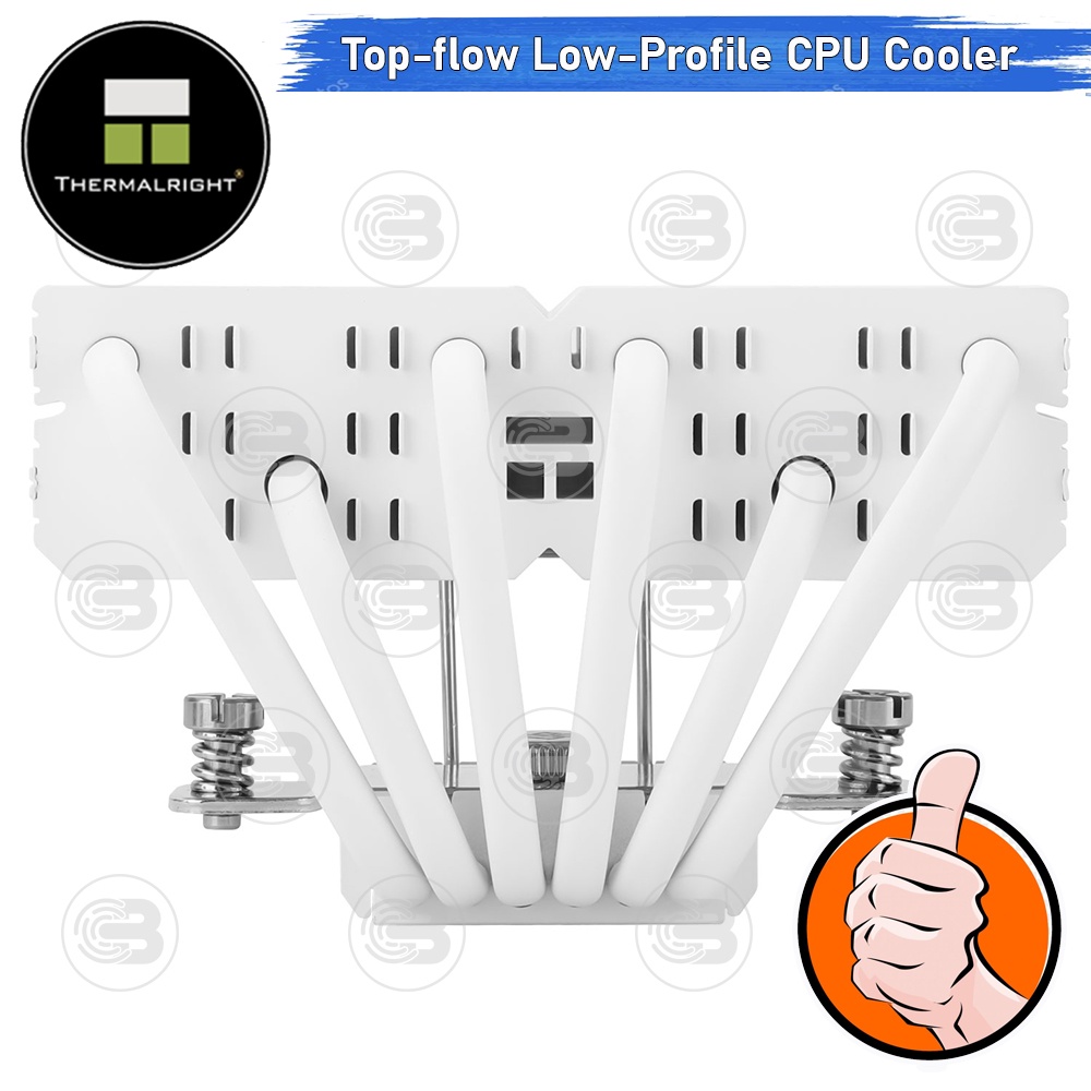 [CoolBlasterThai] Thermalright SI-100 WHITE ARGB Low-Profile CPU Cooler with 6 Heatpipes ประกัน 6 ปี