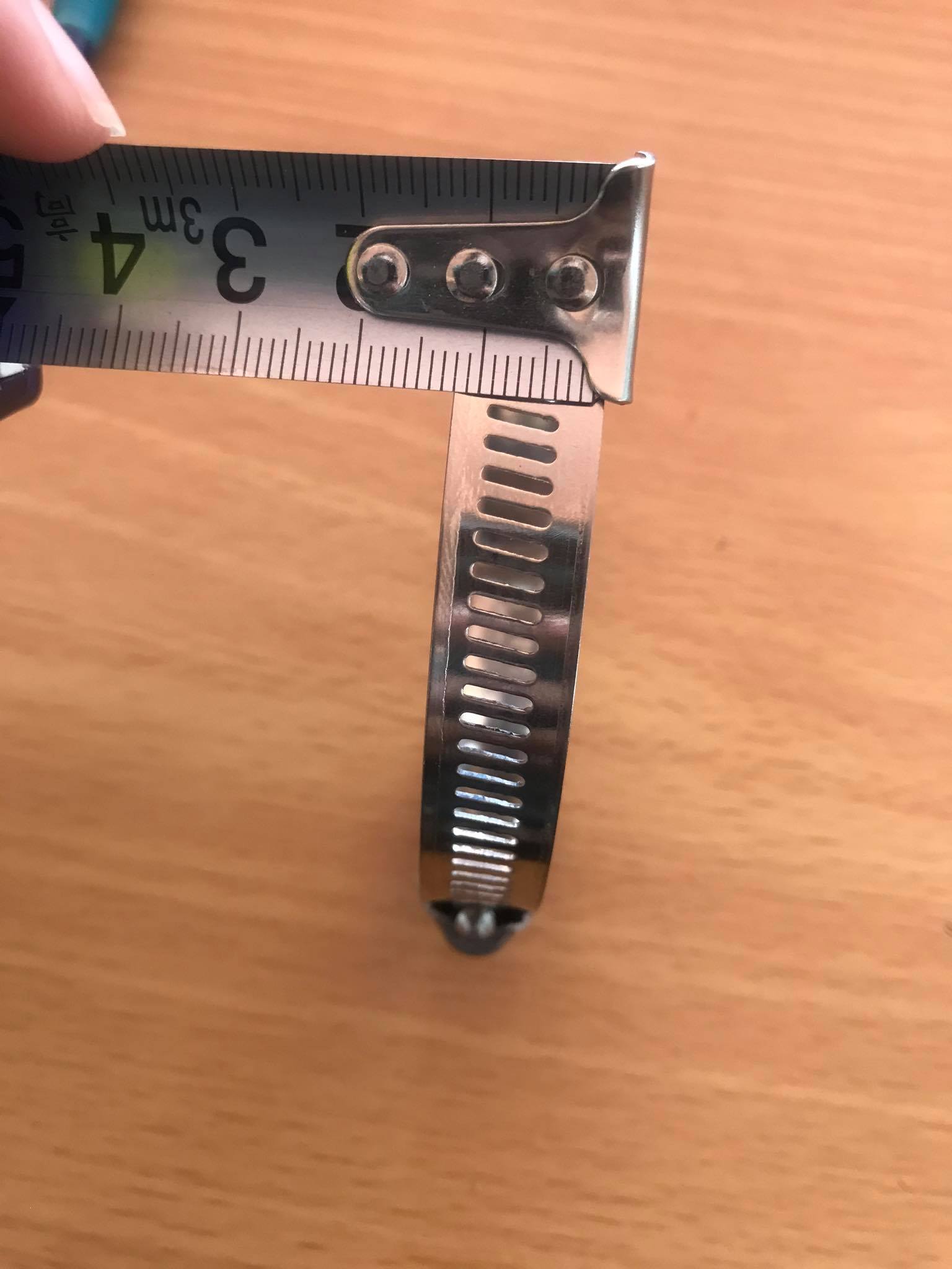 ปลอกรัดเส้นผ่านศูนย์กลาง550 (12 มม.) แคลมป์รัดท่อสแตนเลส 304 #00550