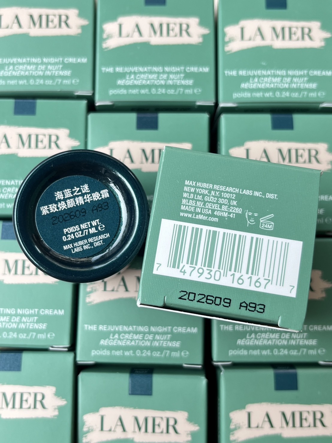 ครีมกลางคืนขนาดทดลอง La Mer The NEW Rejuvenating Night Cream 7ml. ของแท้ ขนาดทดลอง (1กป.)