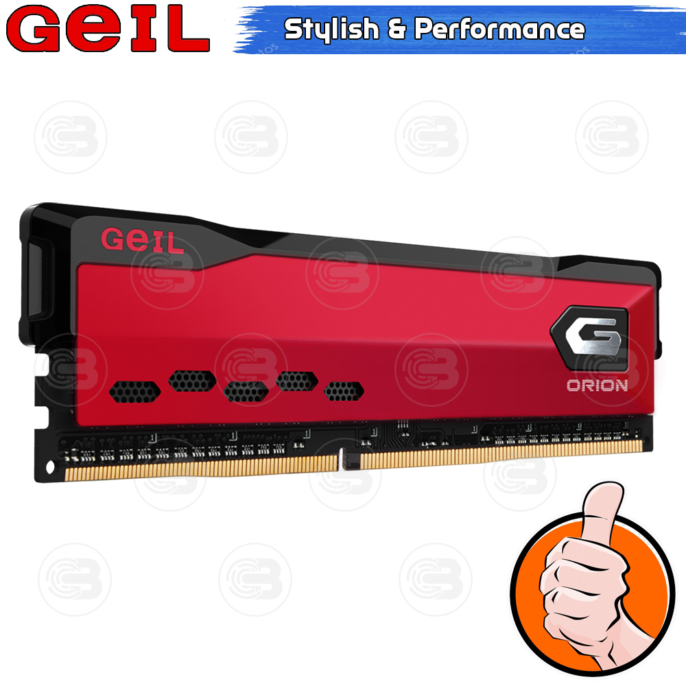 [CoolBlasterThai] GEIL ORION Racing Red 16GB (8GBx2) DDR4-3200 CL16-20-20 (LT-Warranty)
