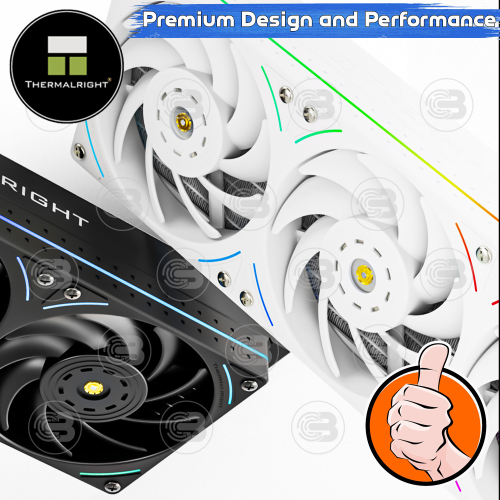 [CoolBlasterThai] Thermalright Trofeo Vision 360 ARGB BLACK AIO Liquid CPU Cooler (AM5/LGA1851 Ready) ประกัน 6 ปี