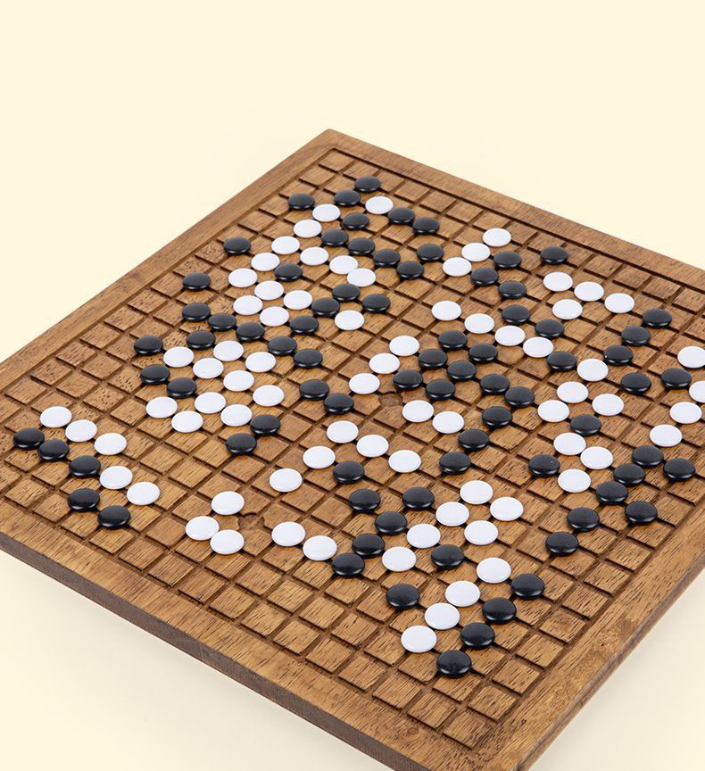 ชุดหมากล้อมไม้ Solid Wood