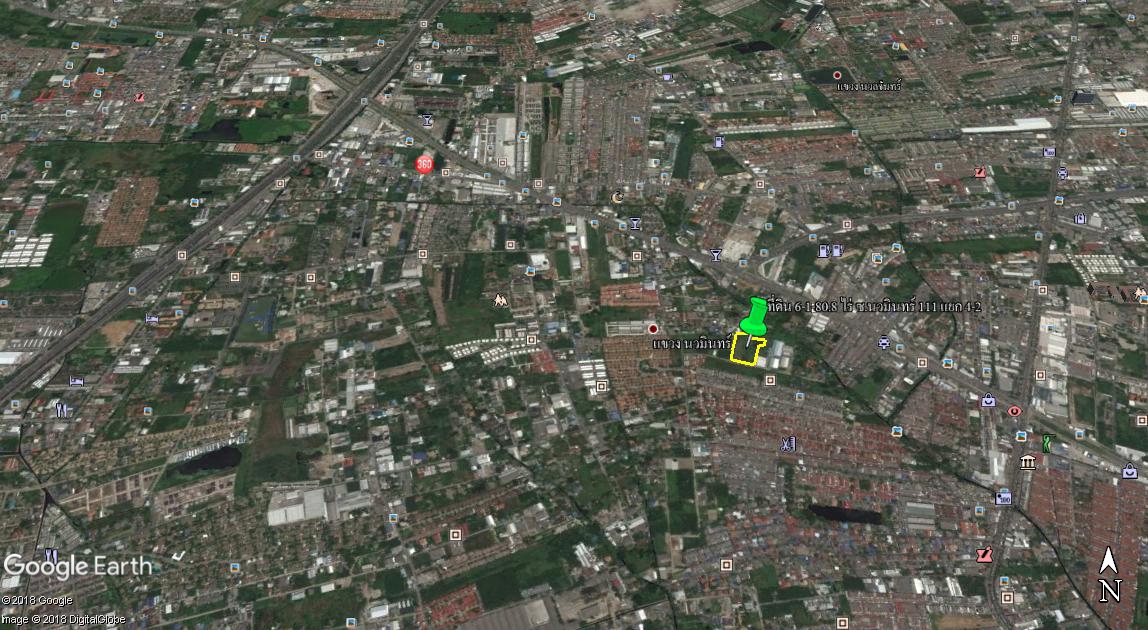 ขายที่ดิน 2 แปลงรวมเนื้อที่ 4 ไร่ 191.8 ตร.ว ซ.นวมินทร์ 111 แยก 4-2 ถมแล้ว ซื้อแยกแปลงได้