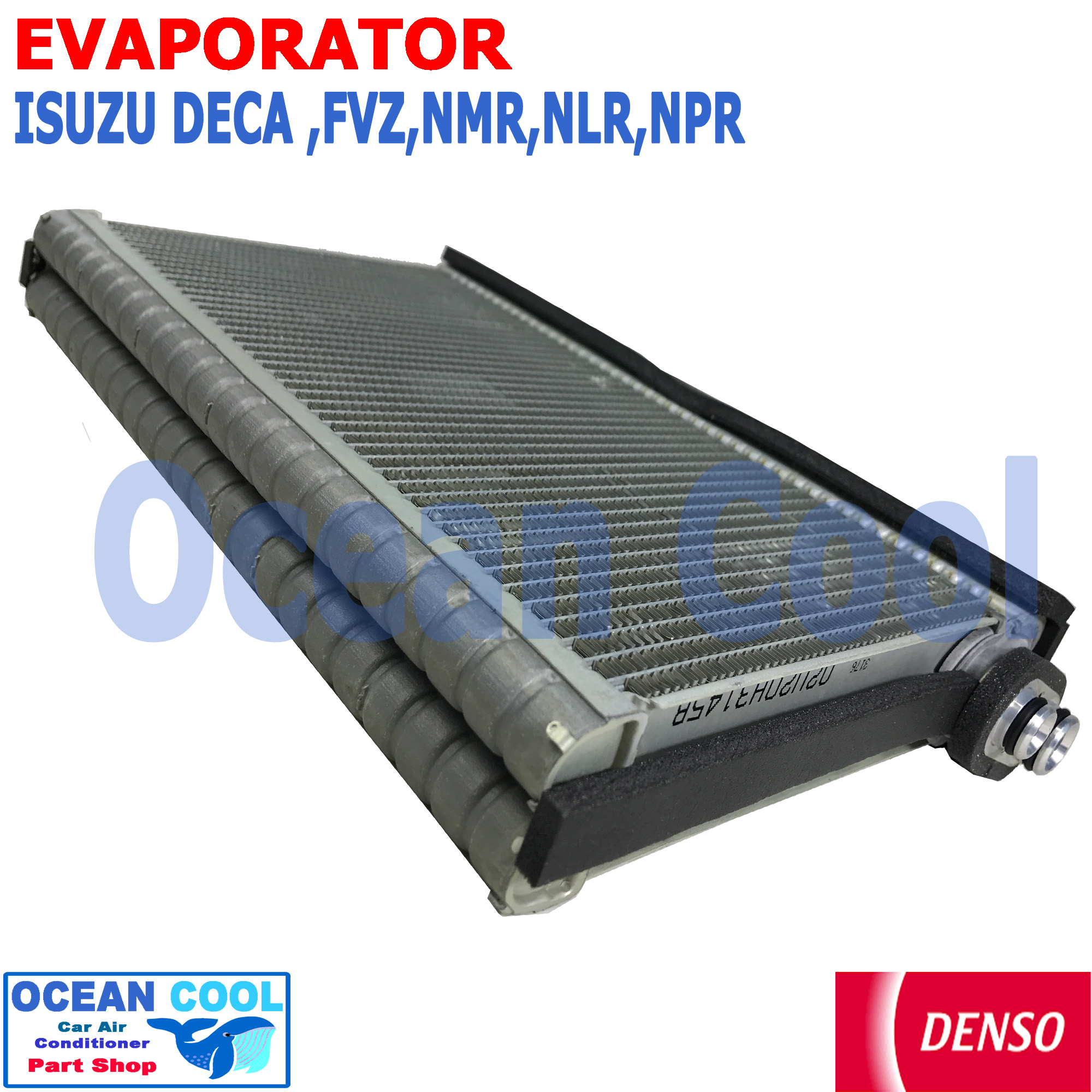 คอยล์เย็น อีซูซุ เดก้า , เอลฟ์ , ฮีโน่ เมก้า 500 , ELF EVA0094 DENSO แท้ รหัส 447610-3141 EVAPORATOR Isuzu Deca , FVZ , NMR , NLR , NPR , Hino Mega 500 อะไหล่ แอร์ รถยนต์ ตู้แอร์ รังผึ้ง