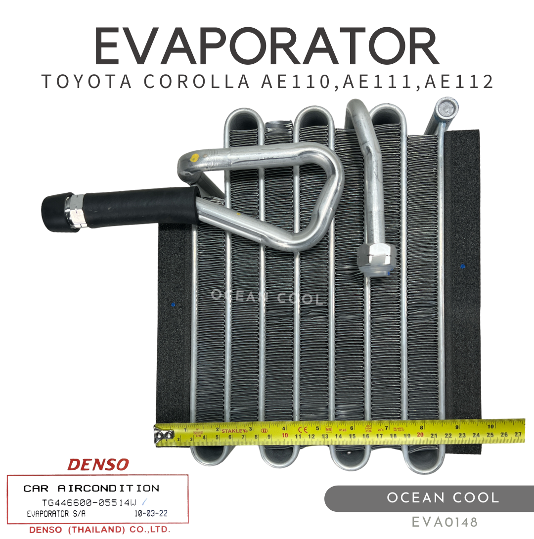 ตู้แอร์ Toyota Corolla AE110,AE111,AE112 DENSO รหัส TG446600-05514W คอยล์เย็น โตโยต้า โคโรล่า EVA0148 ตูดเป็ด คอยเย็น โคโลล่า ไฮทอล์ค
