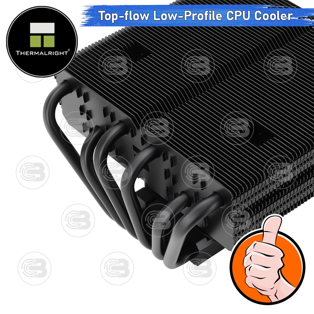 [CoolBlasterThai] Thermalright SI-100 Black Low-Profile CPU Cooler with 6 Heatpipes ประกัน 6 ปี