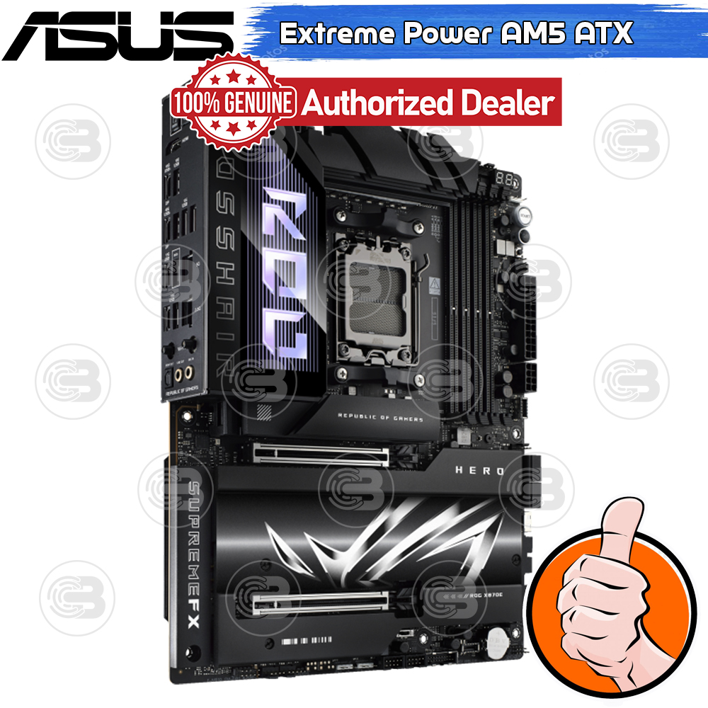 [CoolBlasterThai] ASUS MAINBOARD ROG CROSSHAIR X870E HERO AMD SOCKET AM5 DDR5 ATX ประกัน 3 ปี