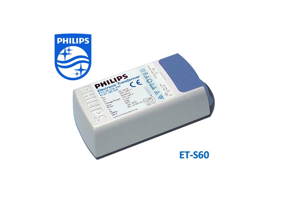 หม้อแปลงอิเล็คทรอนิคส์ ET-S 60 12V 60W PHILIPS