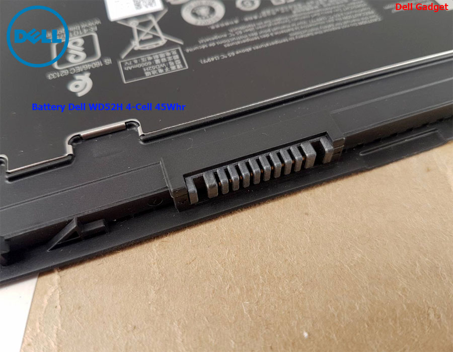 Battery Dell Latitude E7240 4-Cell, 45Wh แบตเตอรี่ WD52H ของแท้รับประกันศูนย์ Dell Thailand On-site Service