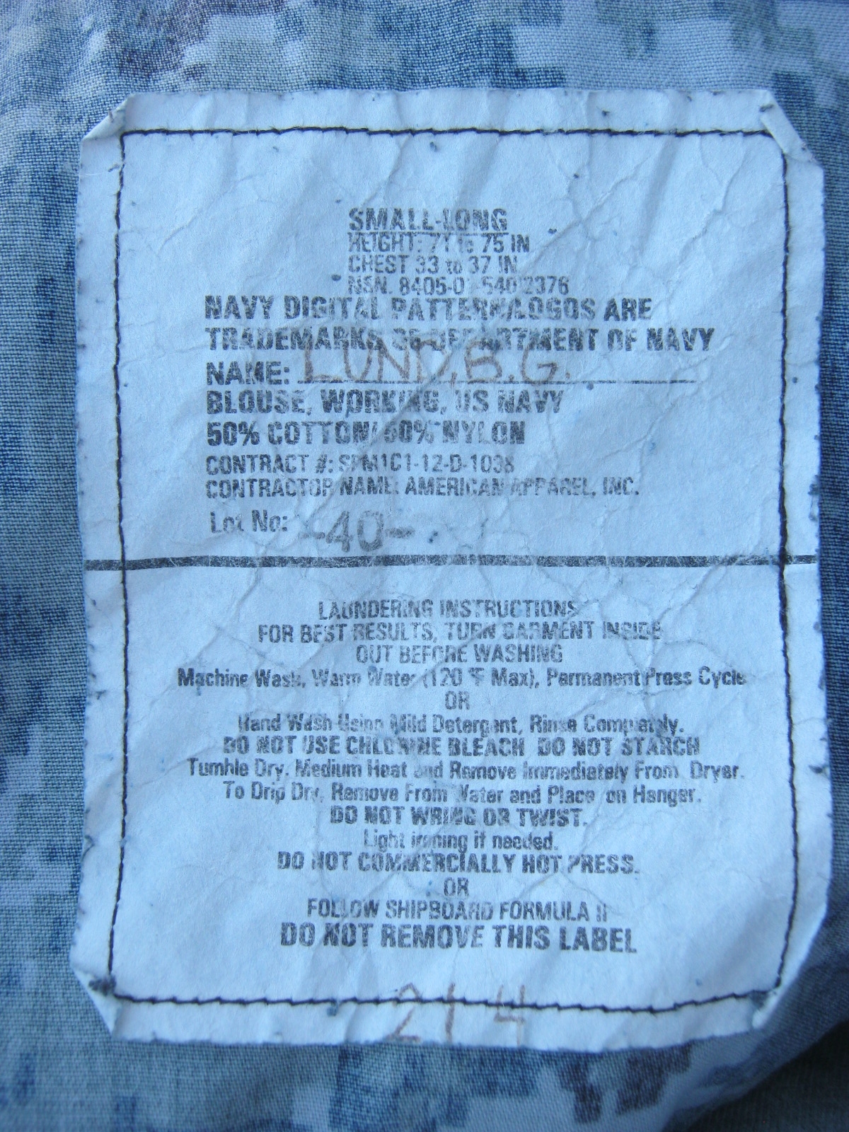 เสื้อทหารเรือ USN