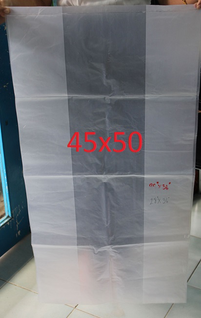 ถุงขยะขาวใส 45*50 1กก/ห่อ